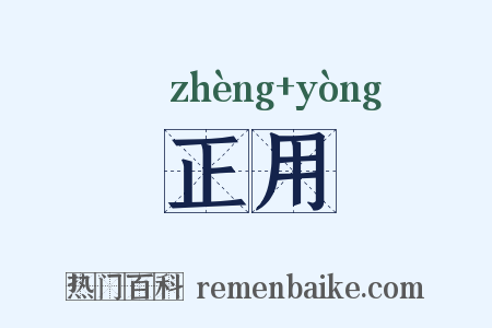 正用是什么意思的图片
